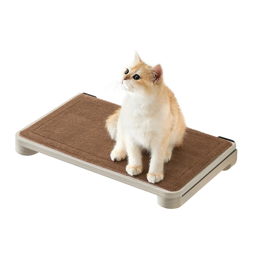 Wall-Mounted Cat Shelf with Felt Pad