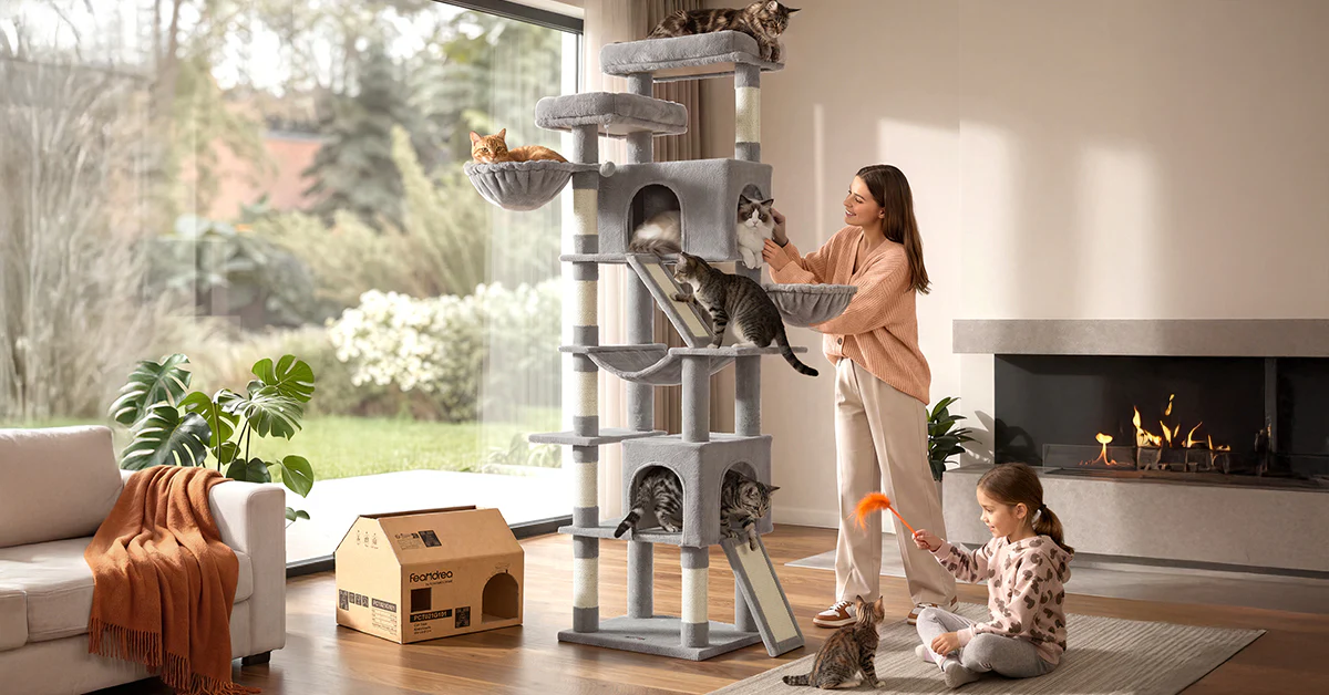Feandrea Cat Tree with Sisal Scratching Posts