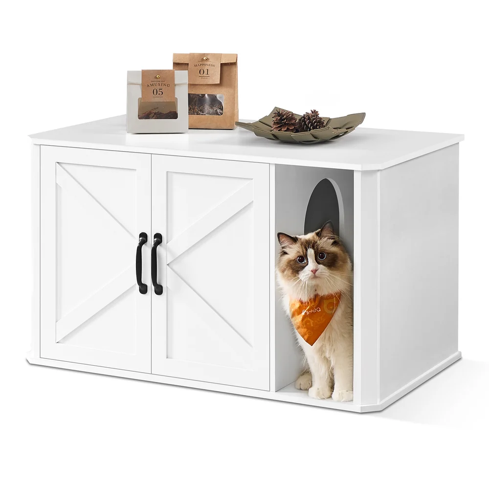 Litter Box Enclosure with Double Doors - Image 2