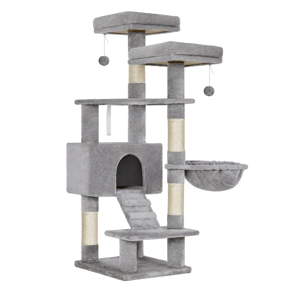 Multi-Level Cat Condo with Scratching Posts