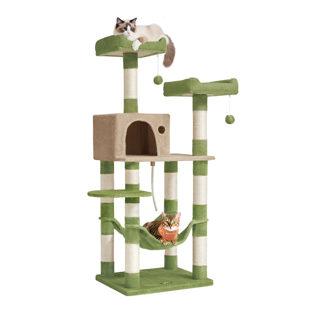 Multi-Level Cat Tree with Sisal-Covered Scratching Posts - Image 3