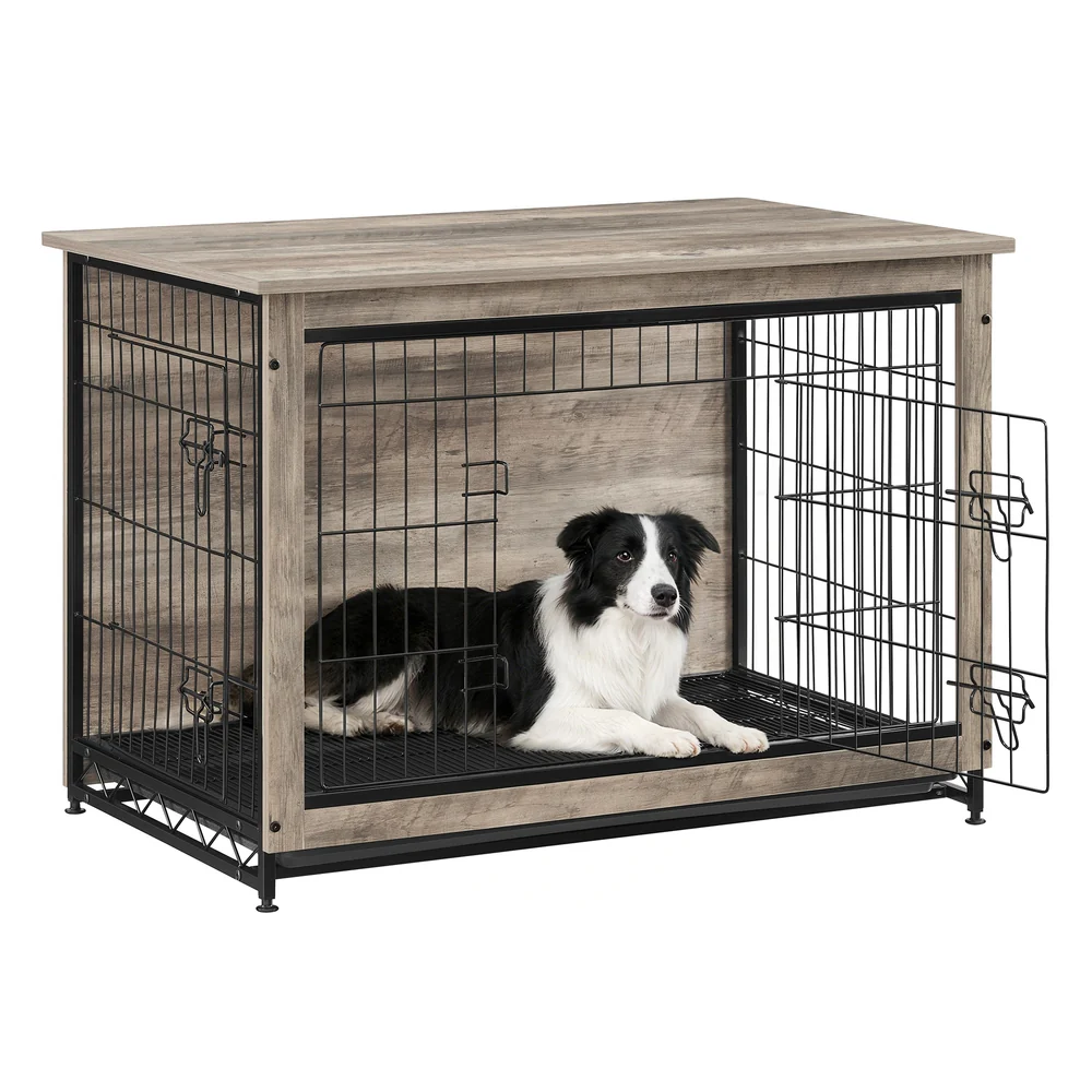 Wooden Dog Crate with Removable Tray - Image 4