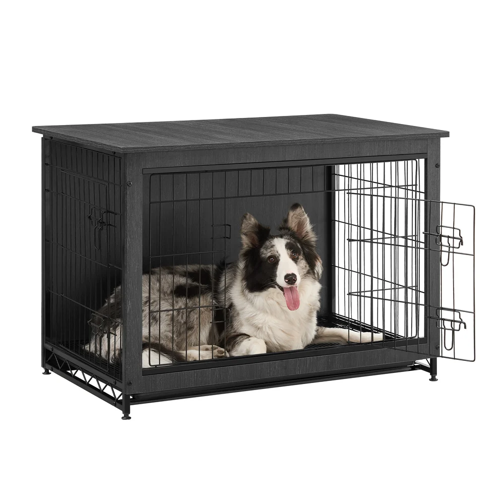 Wooden Dog Crate with Removable Tray - Image 5