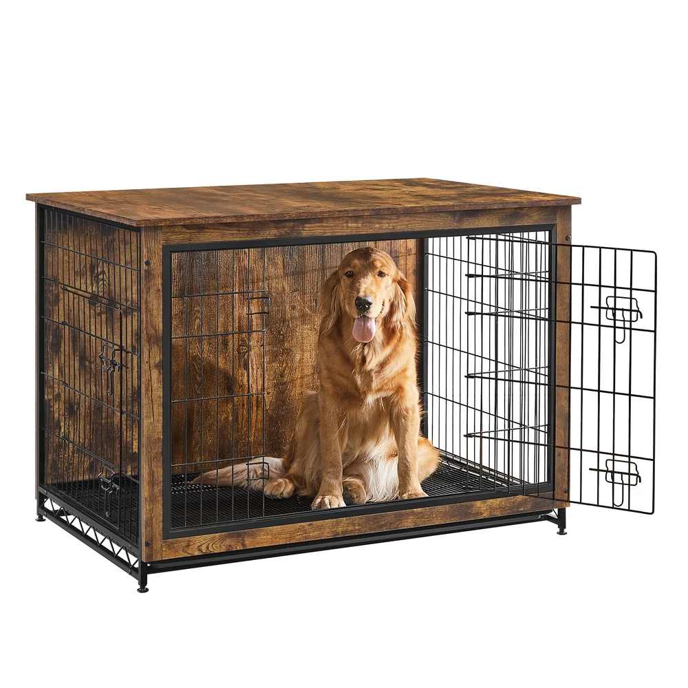 Wooden Dog Crate with Removable Tray - Image 6