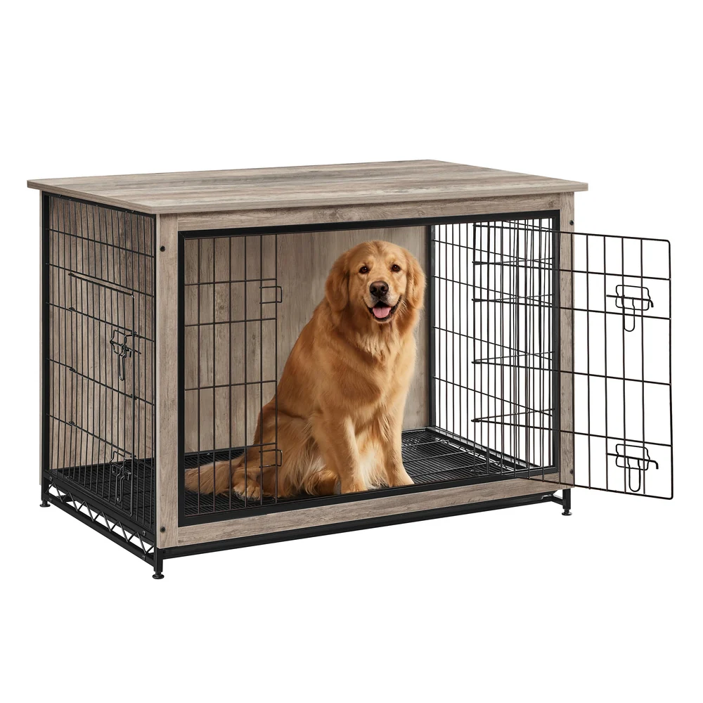 Wooden Dog Crate with Removable Tray - Image 7