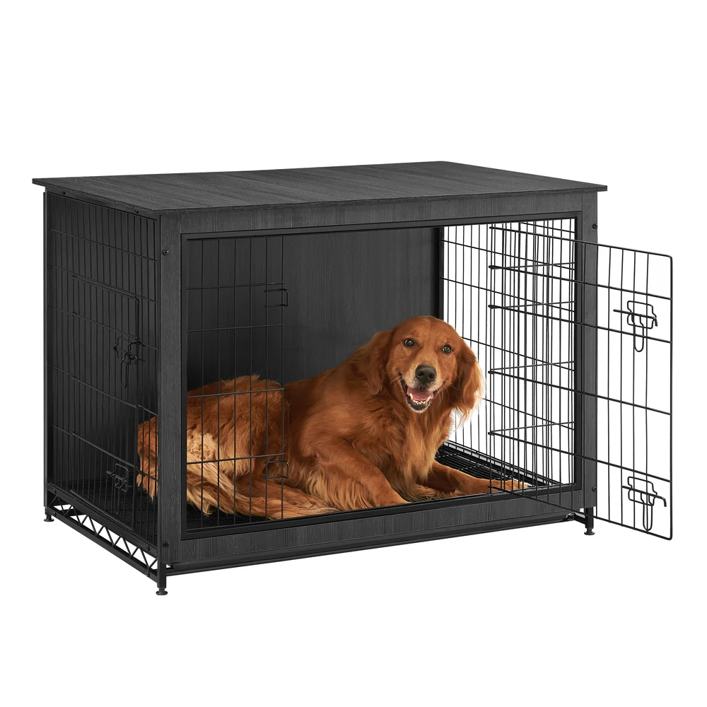 Wooden Dog Crate with Removable Tray - Image 8