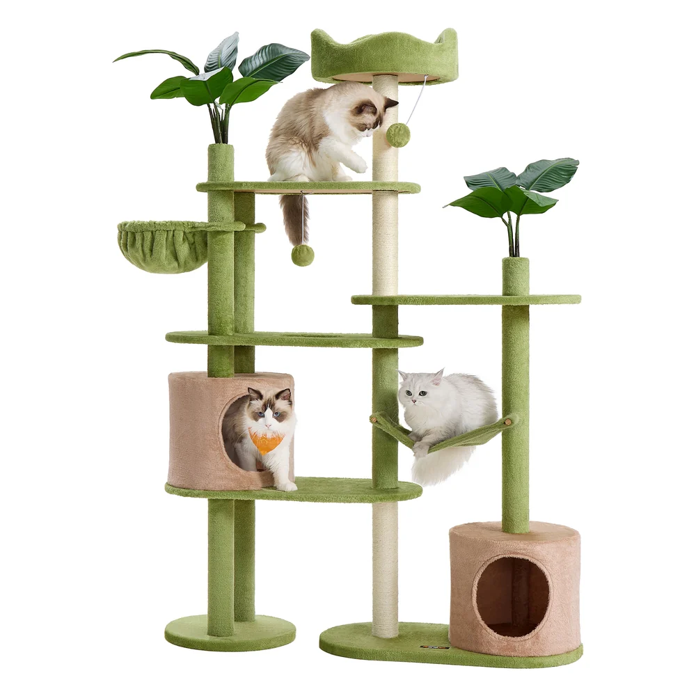 XL Cat Tree, 68.1-Inch Tall Cat Tower
