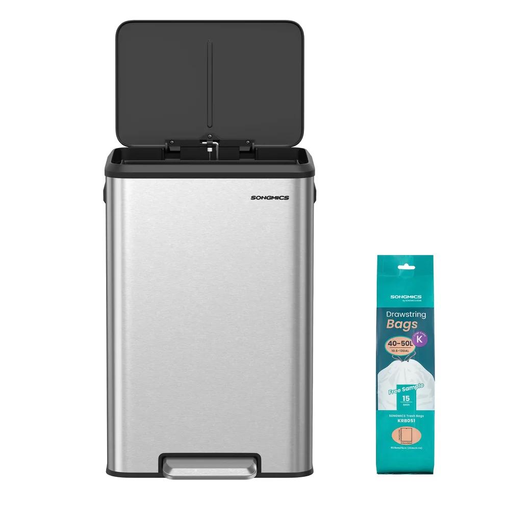 10.5-Gallon Step Kitchen Trash Can - Image 2