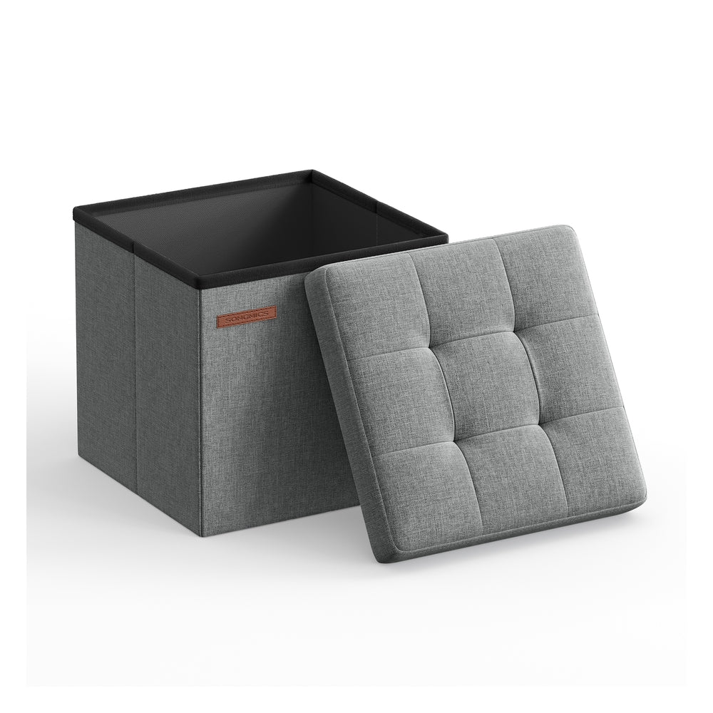 Foldable Small Ottoman Foot Rest with Storage - Image 3