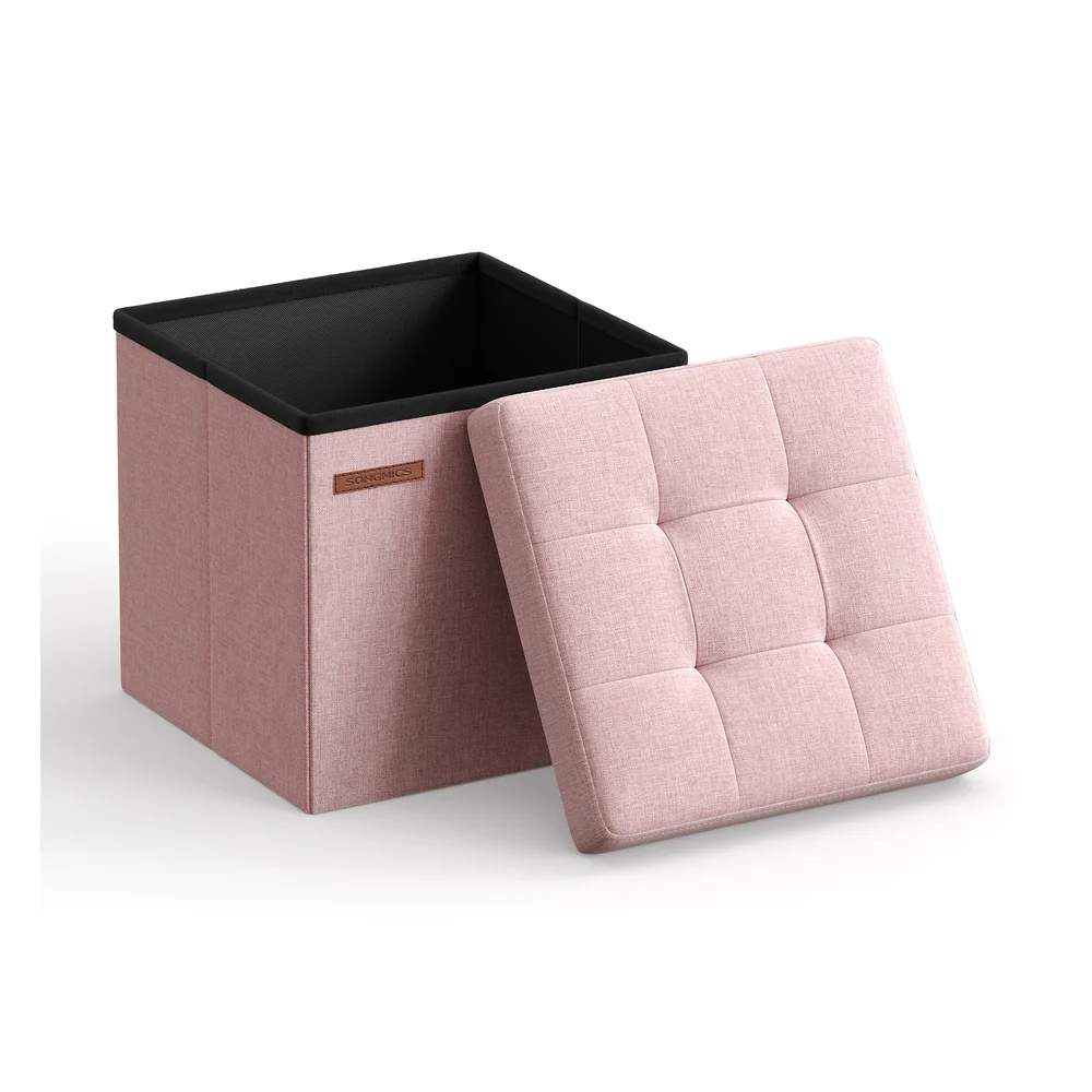 Foldable Small Ottoman Foot Rest with Storage - Image 4