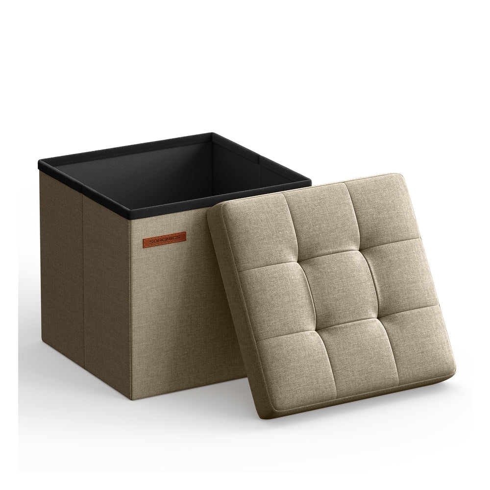 Foldable Small Ottoman Foot Rest with Storage - Image 7