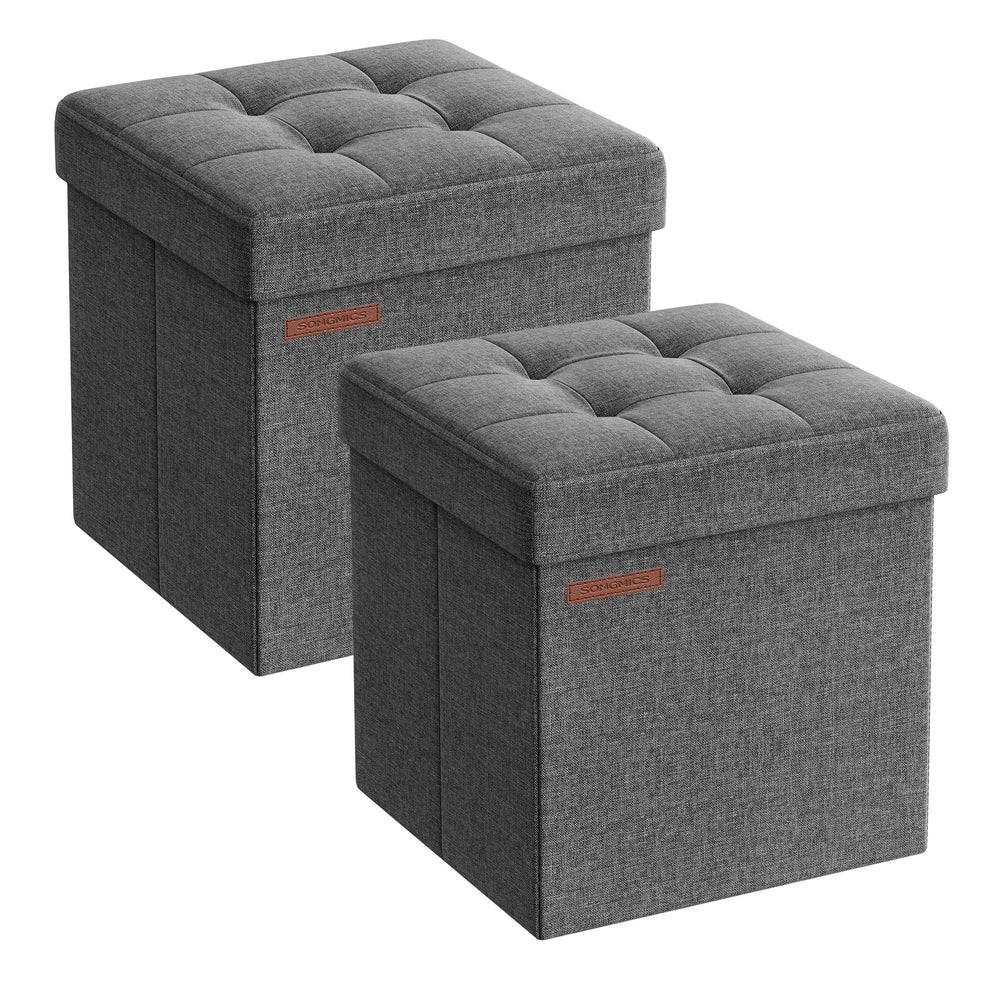 Foldable Small Ottoman Foot Rest with Storage - Image 8