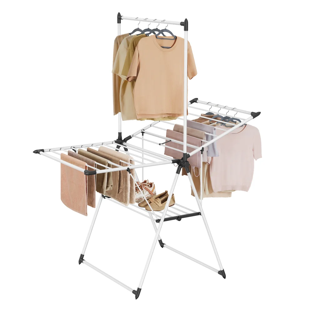 2-Level Foldable Laundry Drying Rack - Image 2