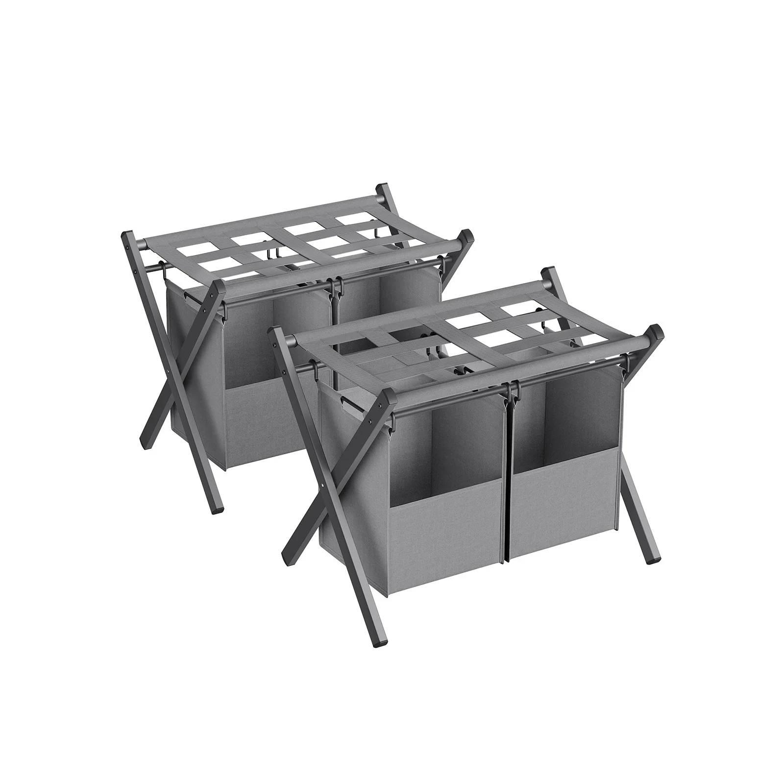 Set of 2 Luggage Racks, with Removable Laundry Bag - Image 3