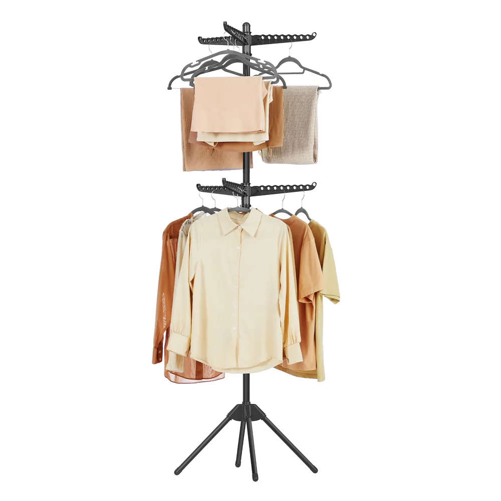 2-Tier Folding Clothes Drying Rack