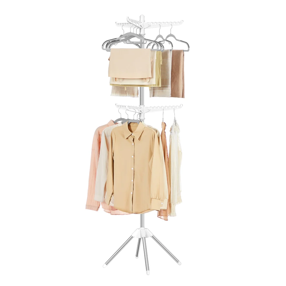 2-Tier Folding Clothes Drying Rack - Image 2