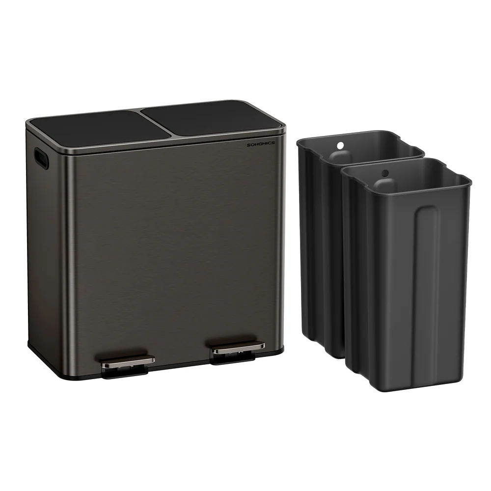 2 x 10.6 Gallon (2 x 40 L) Trash Can for Kitchen - Image 2