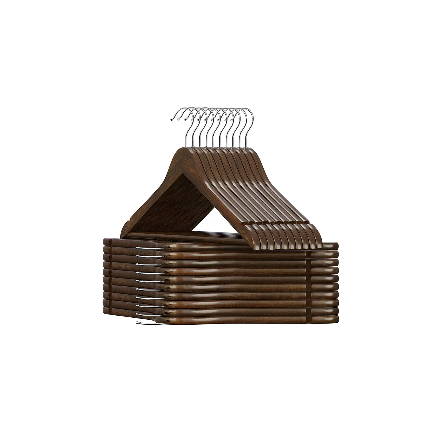 20-Pack Coat Hangers with Shoulder Notches - Image 4