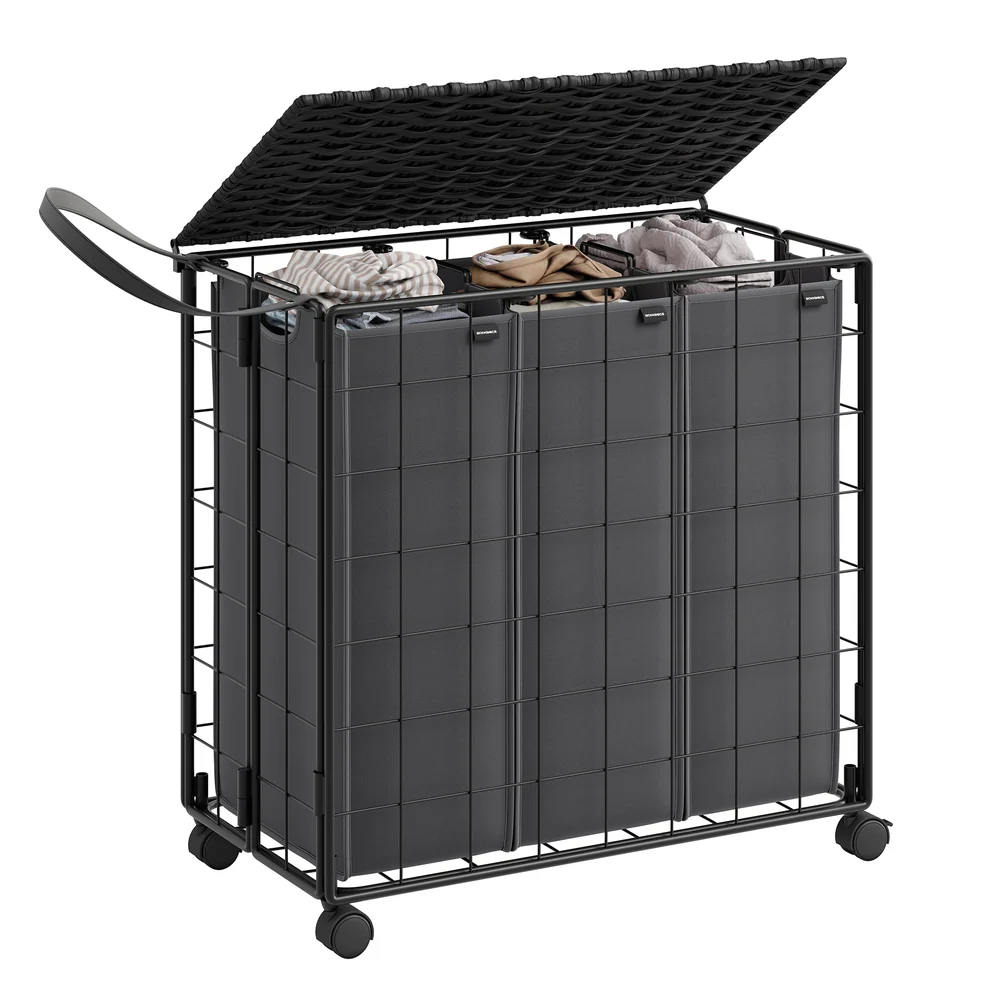 Iron-Made Laundry Sorter with Wheels - Image 10