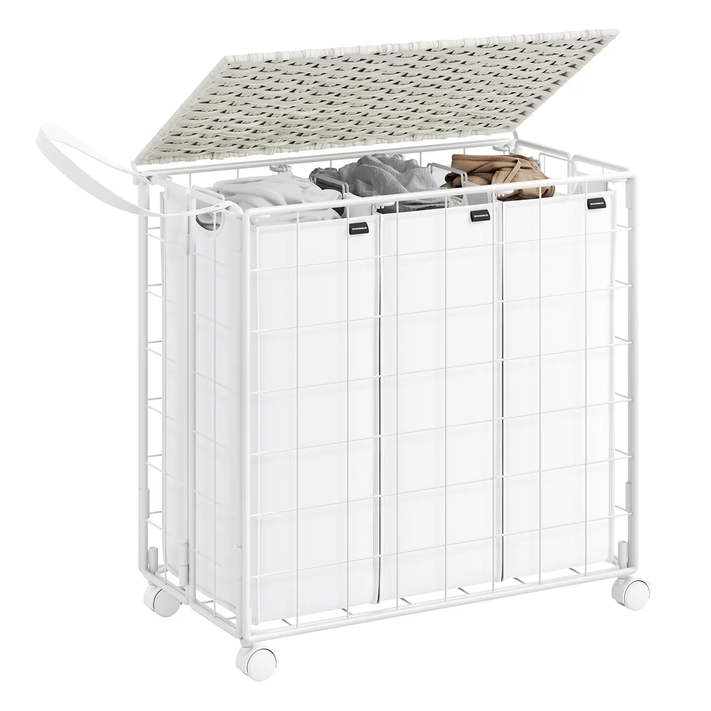 Iron-Made Laundry Sorter with Wheels - Image 11