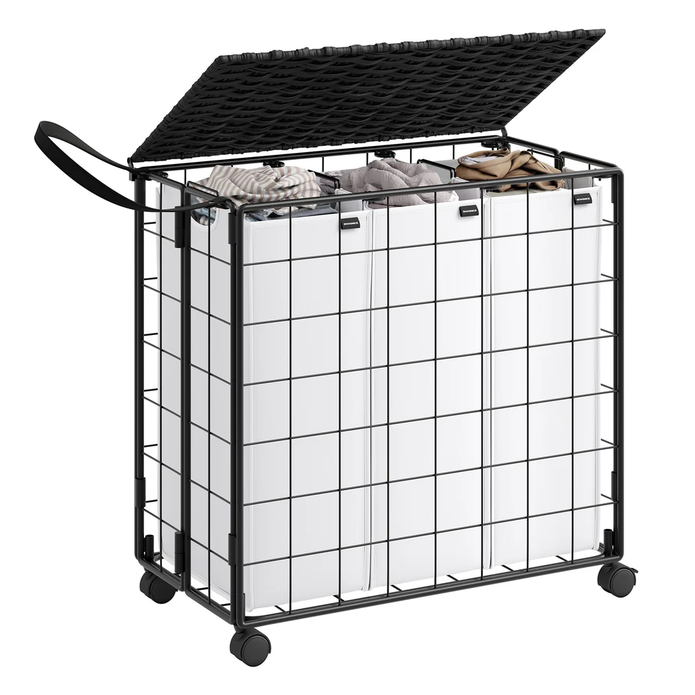 Iron-Made Laundry Sorter with Wheels - Image 12