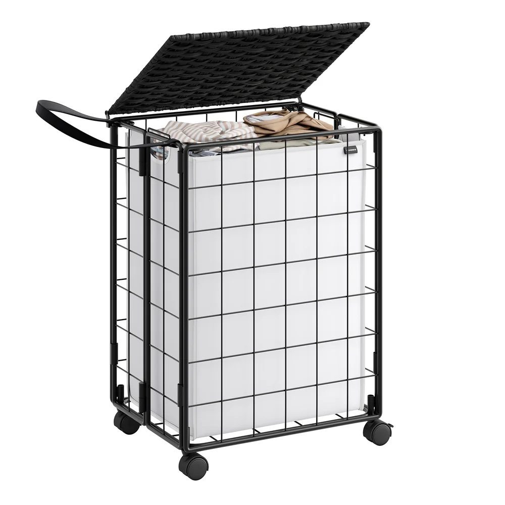 Iron-Made Laundry Sorter with Wheels - Image 4