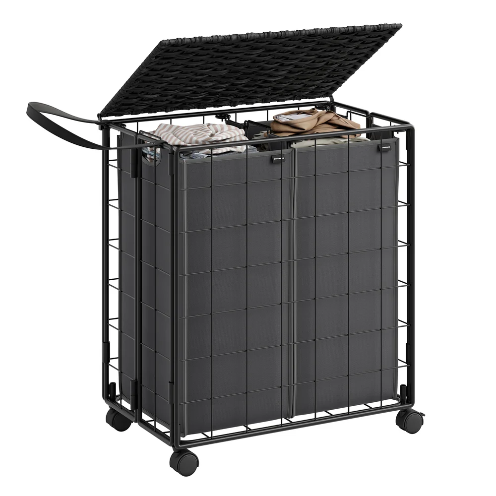 Iron-Made Laundry Sorter with Wheels - Image 6