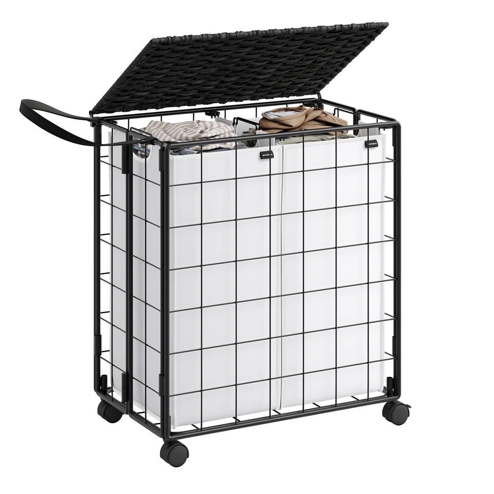 Iron-Made Laundry Sorter with Wheels - Image 8