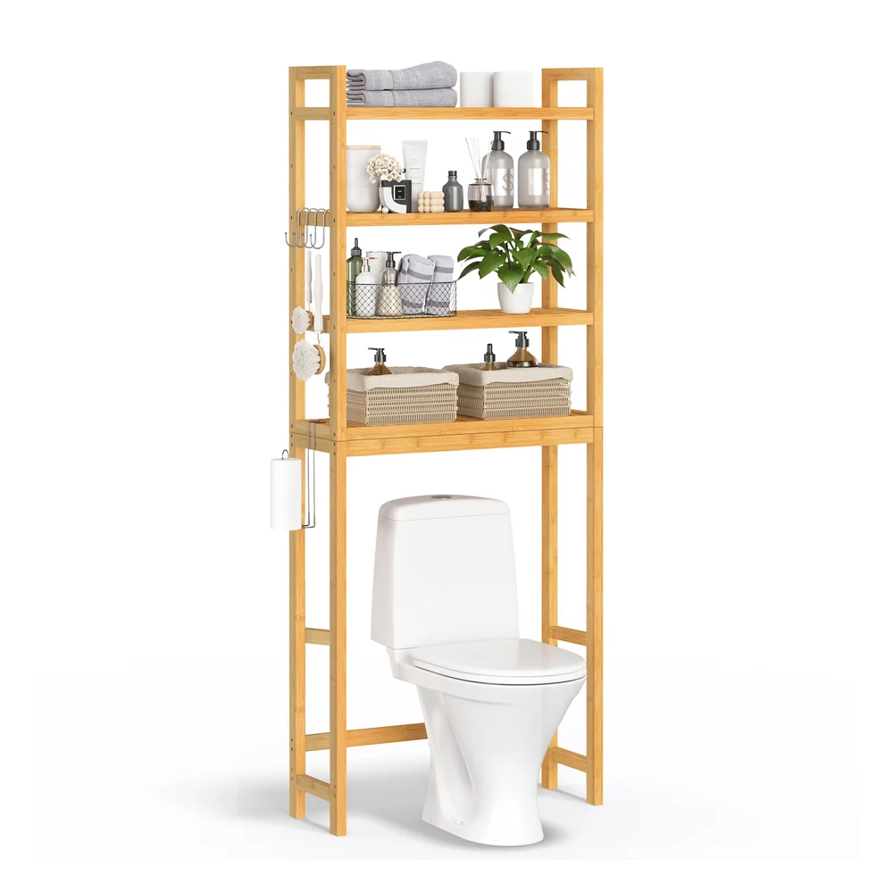 3-Tier Bamboo Bathroom Organizer - Image 7
