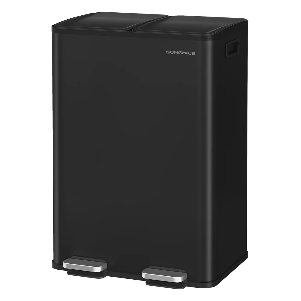30L x 2 Trash Bin, Dual Pedal, Soft-Close, Stainless Steel, 15 Liners - Image 2
