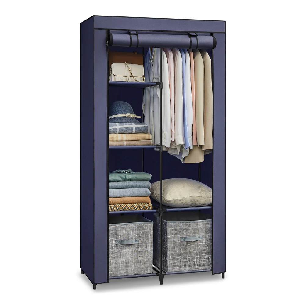 34" Portable Clothes Closet with Hanging Rod - Image 4