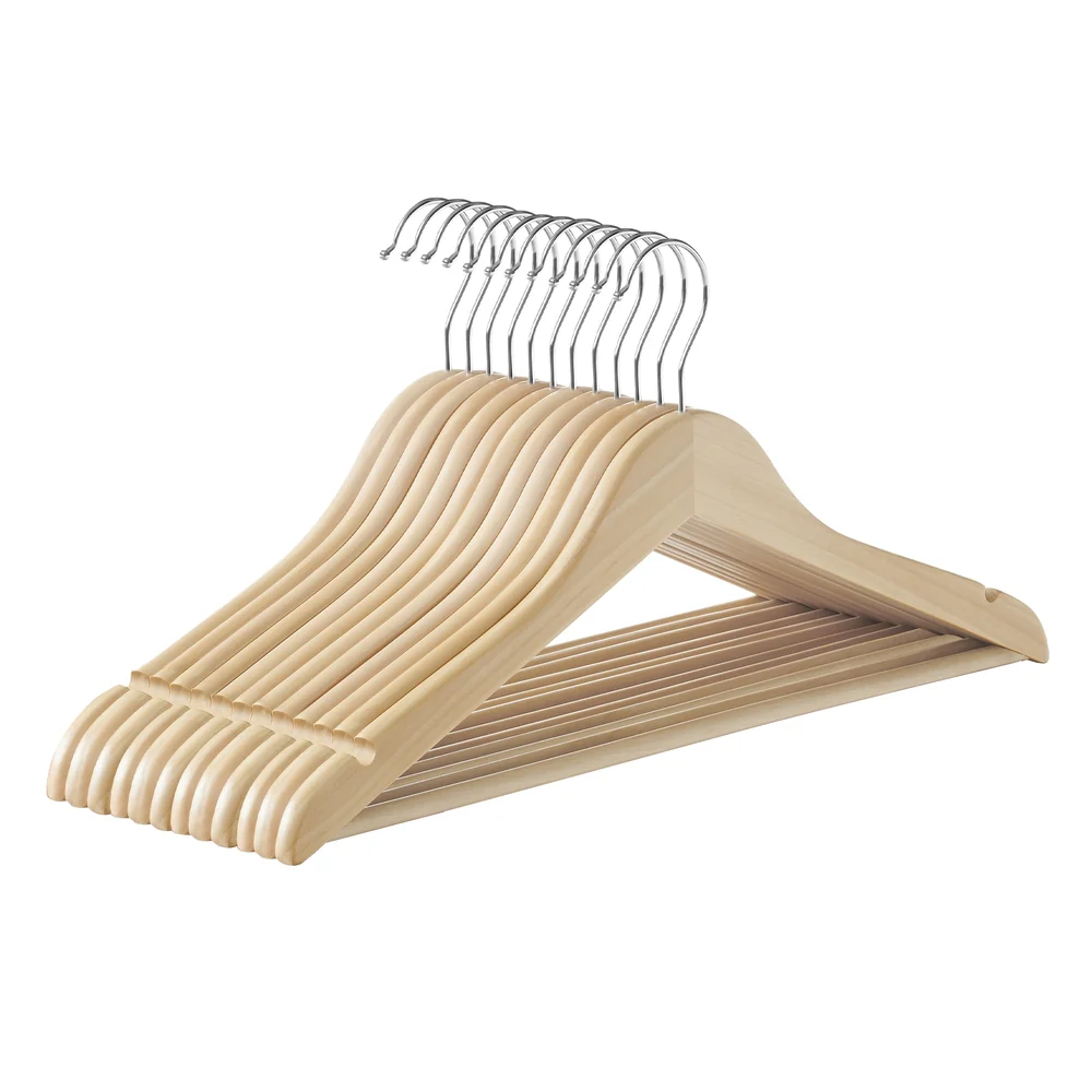 Wooden Hangers for Jackets, Shirts, Coats