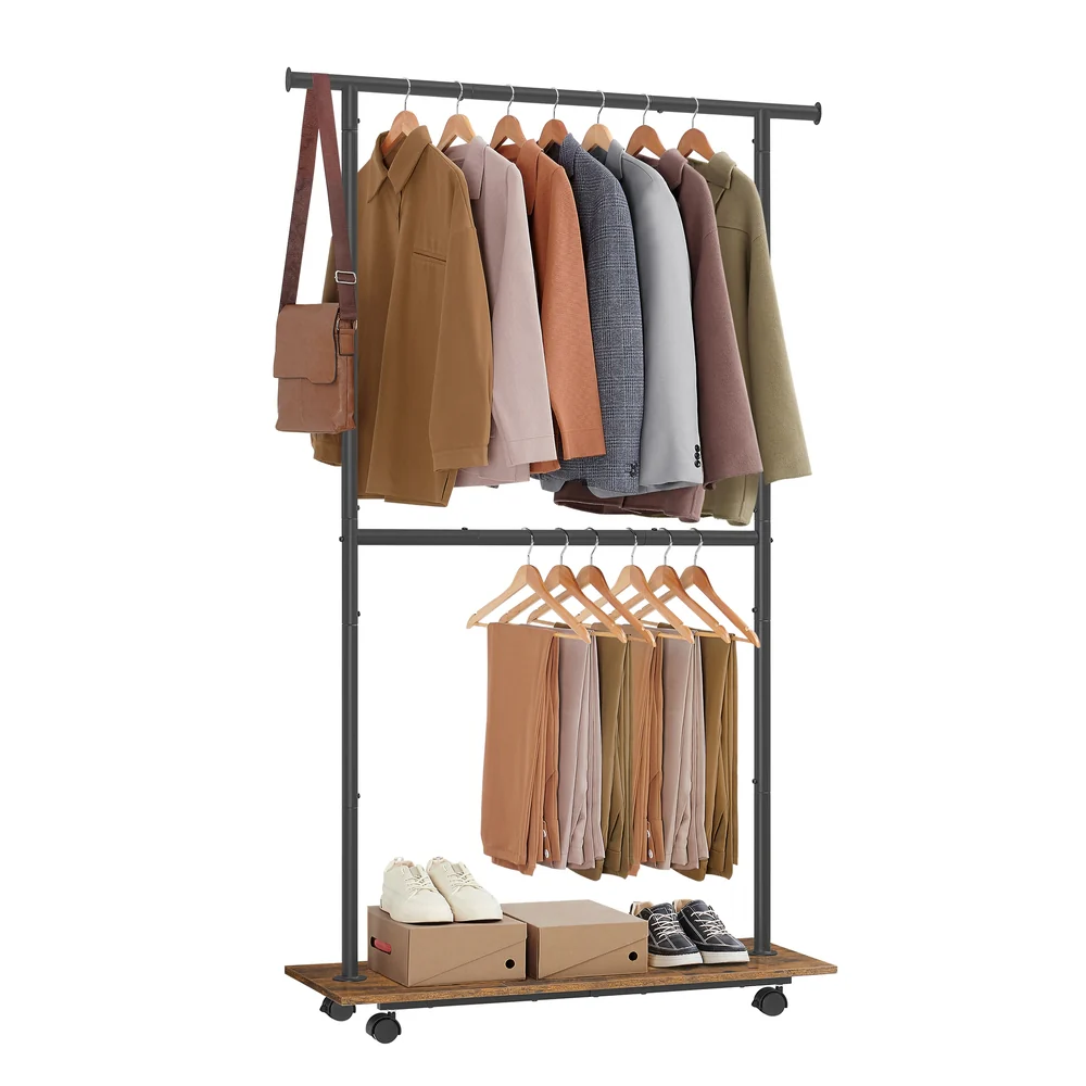 38.8" Wide Clothes Rack with Wheels