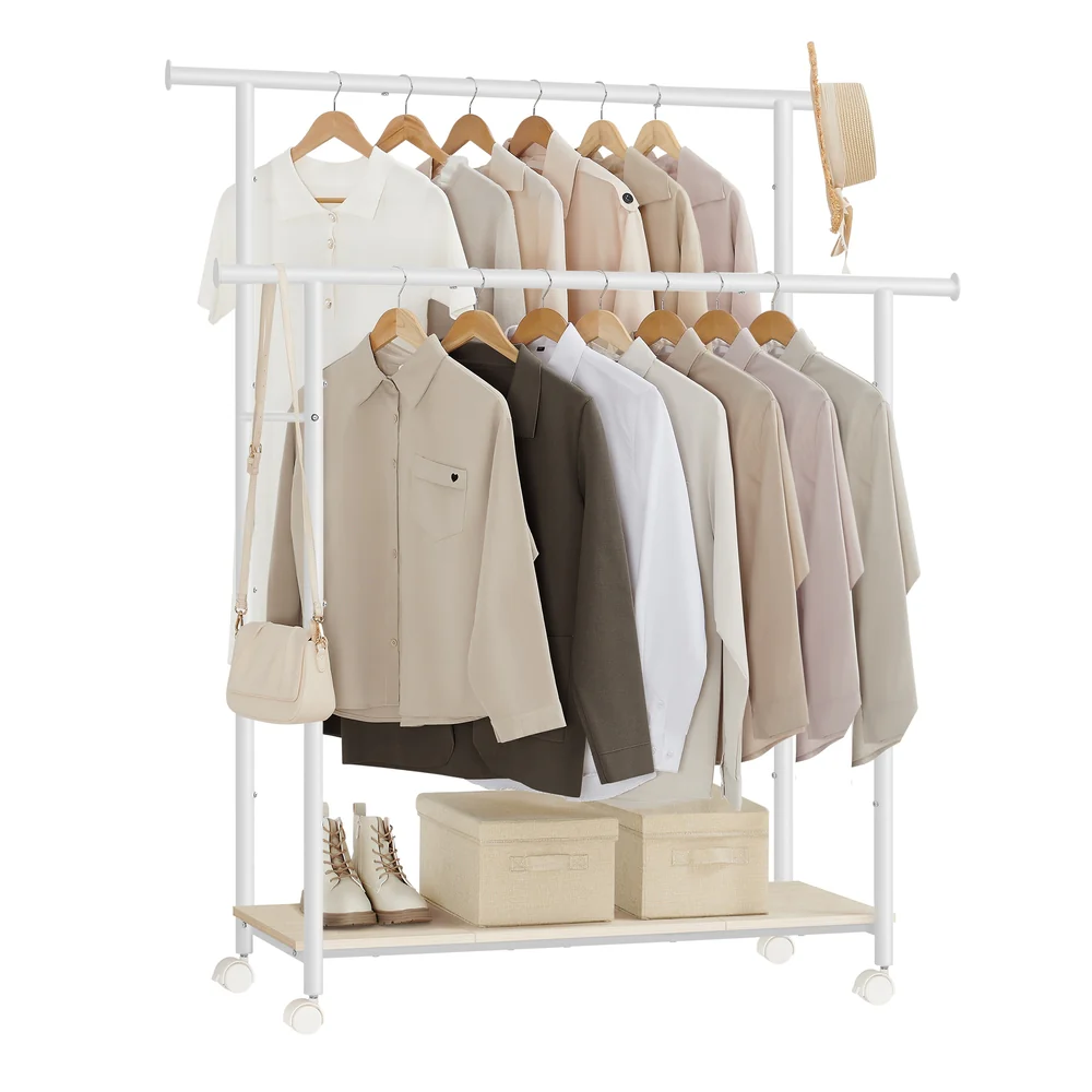 38.8" Wide Clothes Rack with Wheels - Image 4