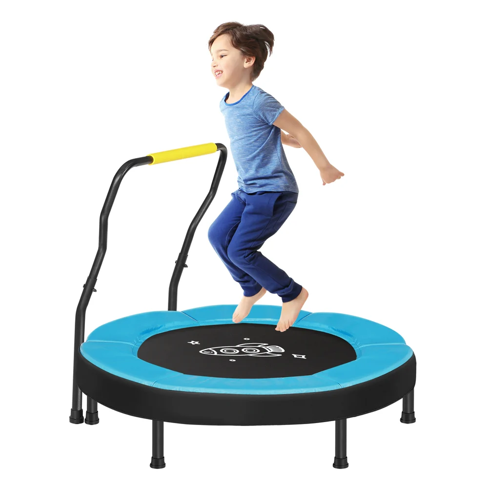 3ft Mini Trampoline with Handlebar - Image 2