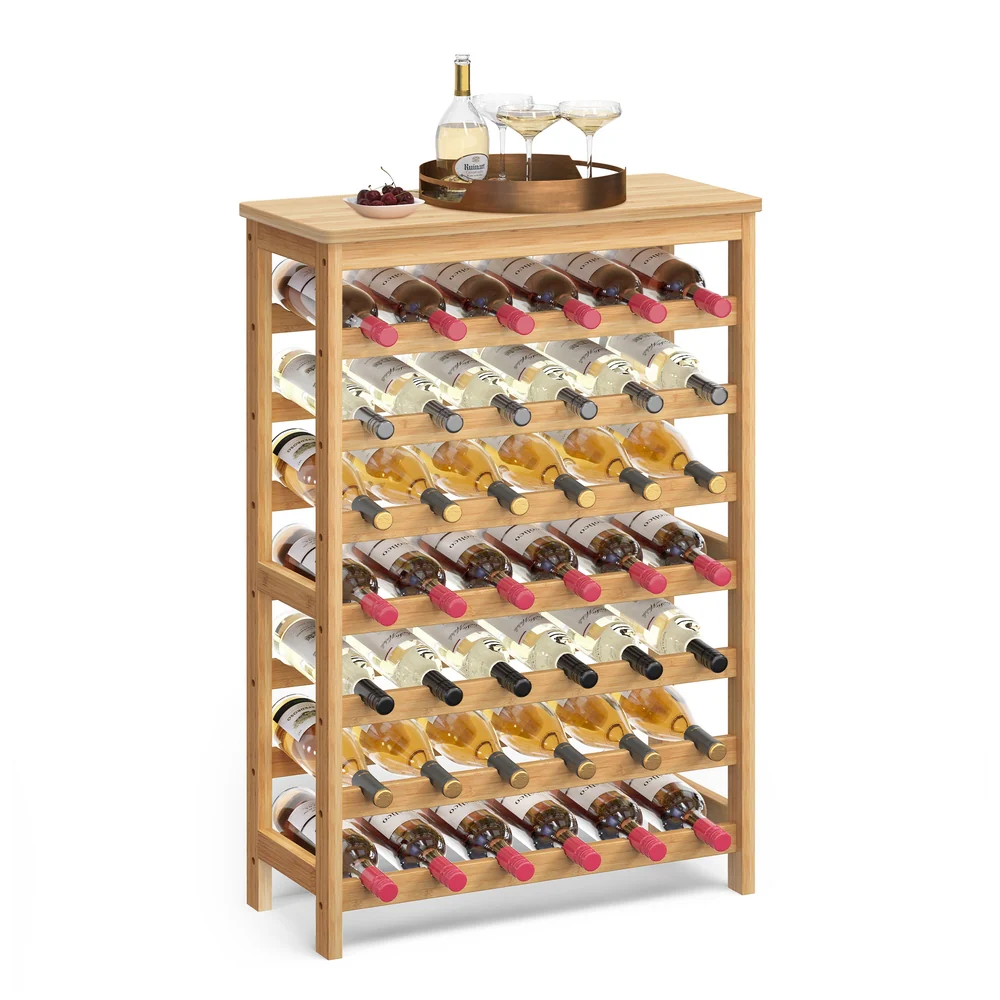 7-Tier Wine Rack for 42 Bottles