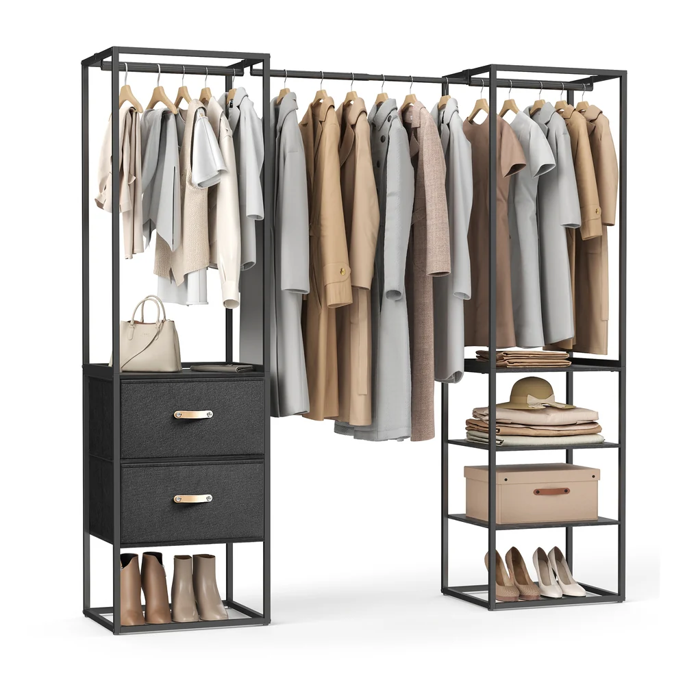 70.9” Wide Freestanding Clothes Rack