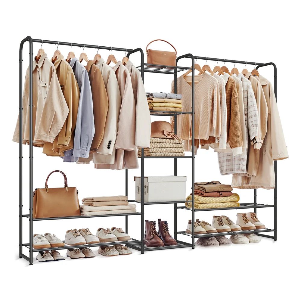 72 Inch Large Portable Closet with Shelves