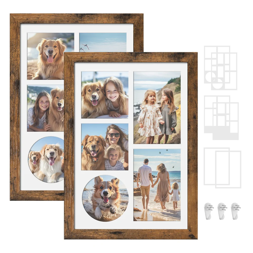 A4 Picture Frame with Mats for Wall Decor - Image 6