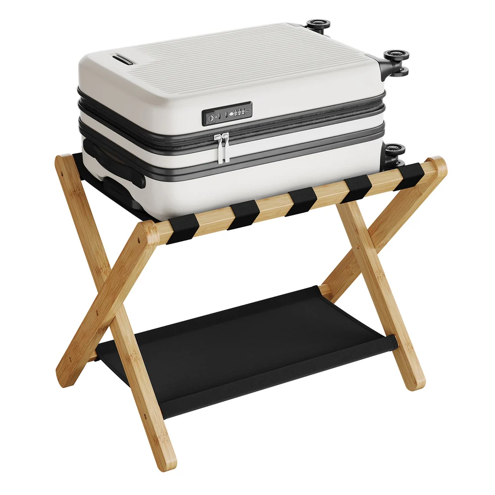 Luggage Rack with Storage Shelf - Image 3