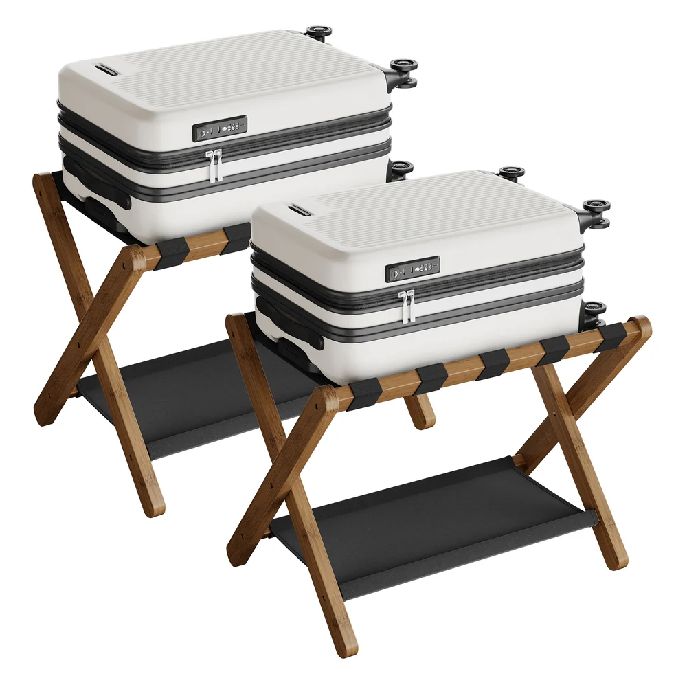 Luggage Rack with Storage Shelf - Image 6