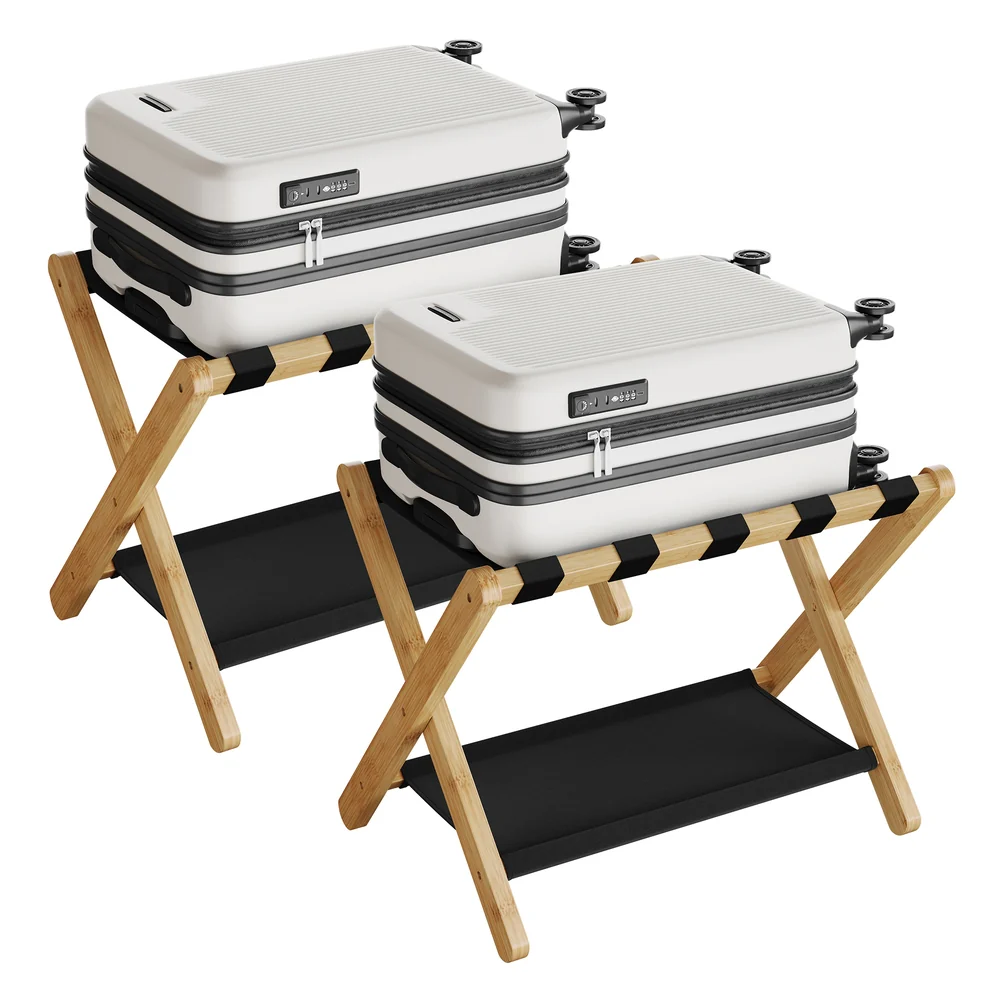Luggage Rack with Storage Shelf - Image 7