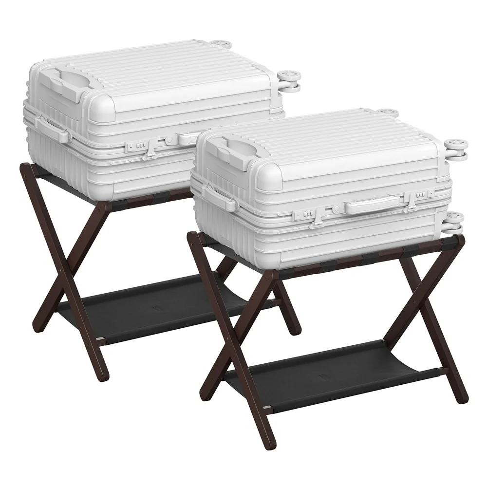 Luggage Rack with Storage Shelf - Image 8