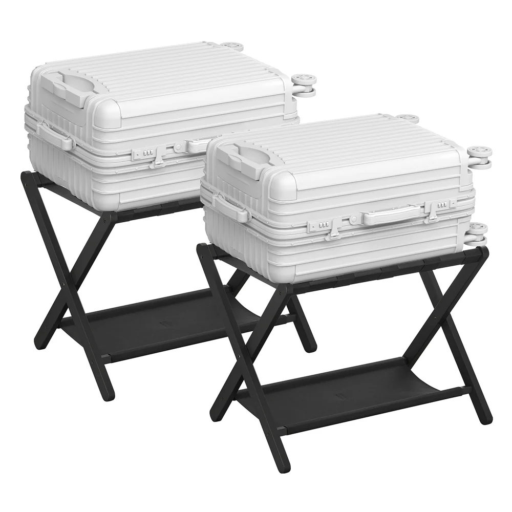 Luggage Rack with Storage Shelf - Image 9