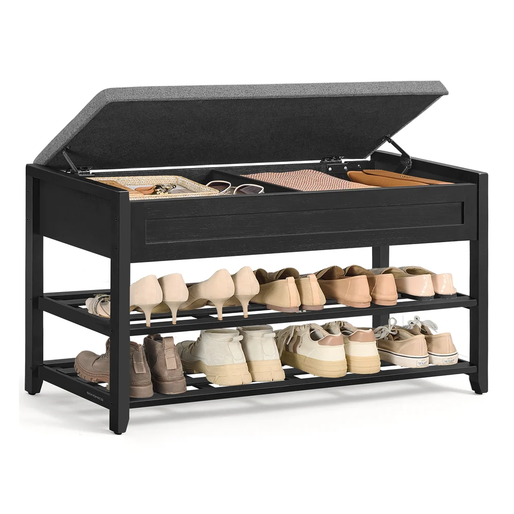 Bamboo Storage Bench - Image 3