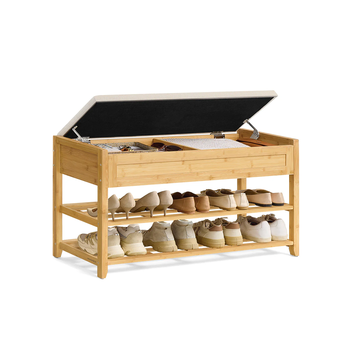 Bamboo Storage Bench - Image 4