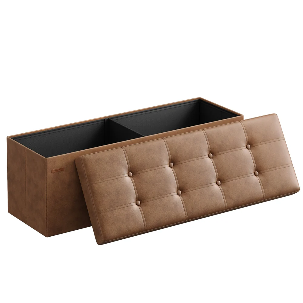 MAZIE Collection - Folding Storage Ottoman Bench with Lid - Image 10
