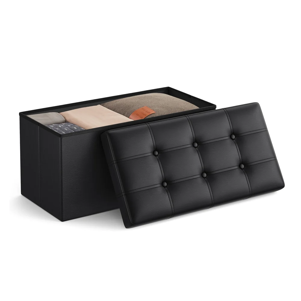 MAZIE Collection - Folding Storage Ottoman Bench with Lid - Image 7