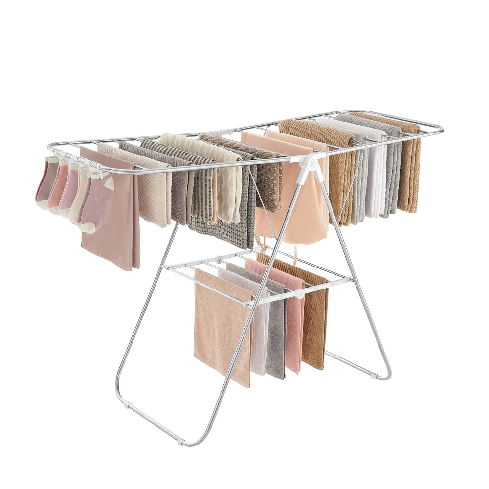 Clothes Drying Rack with Sock Clips - Image 2