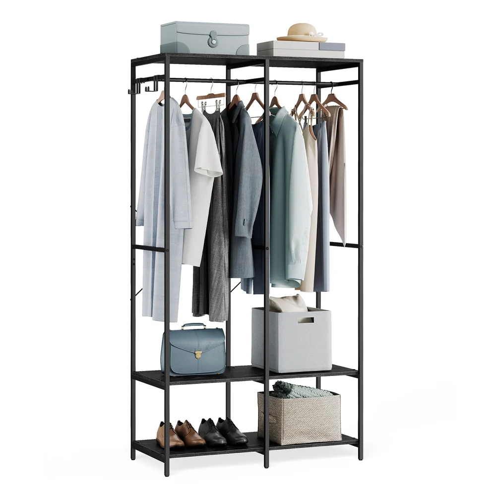 Clothes Rack with Hanging Rods